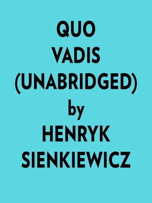 cover image of Quo Vadis (Unabridged)